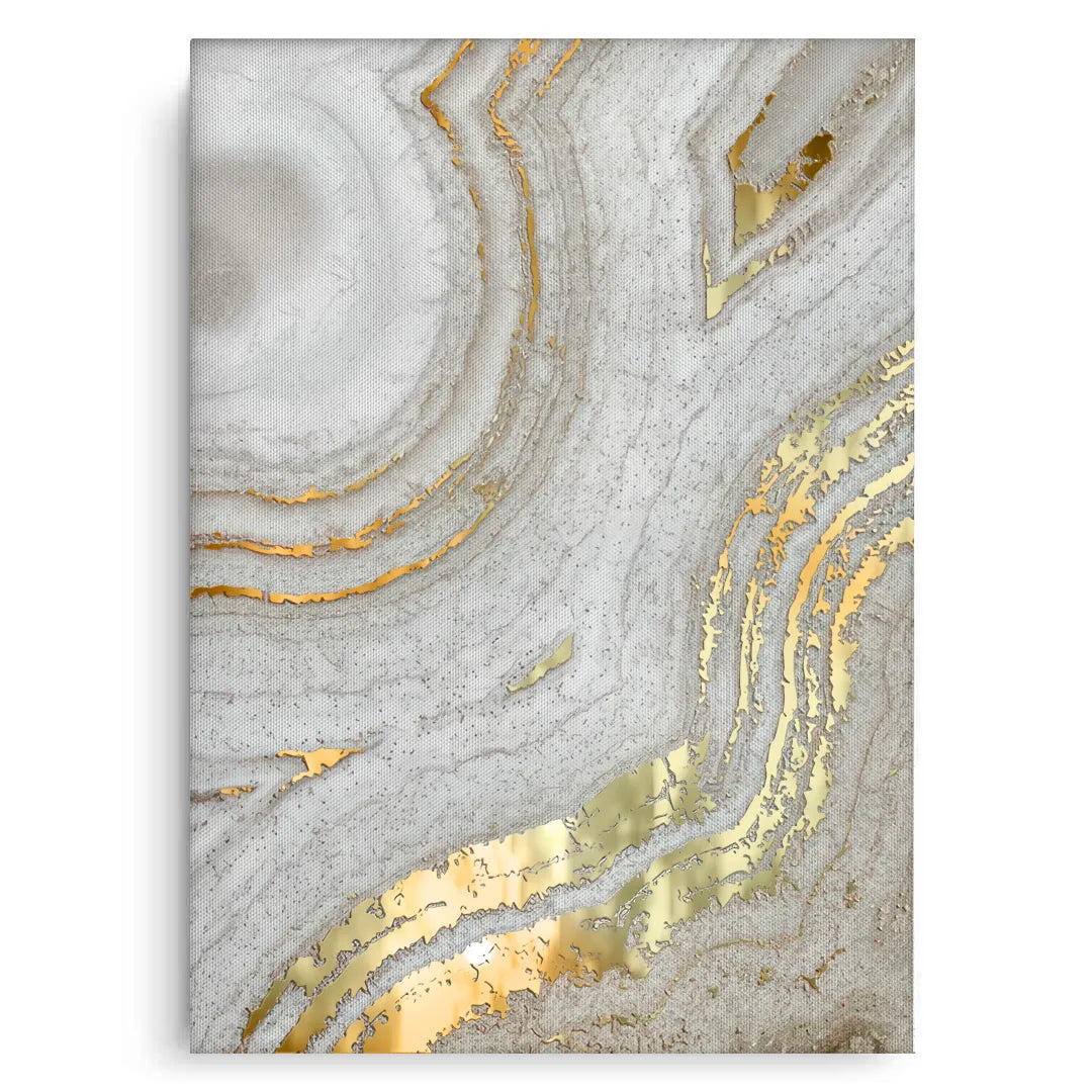 Golden Mineral Set of 2 - Canvas - Jasmineart.ae