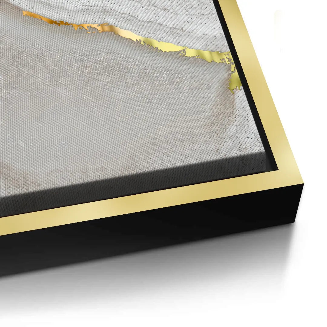 Golden Mineral Set of 2 - Canvas - Jasmineart.ae