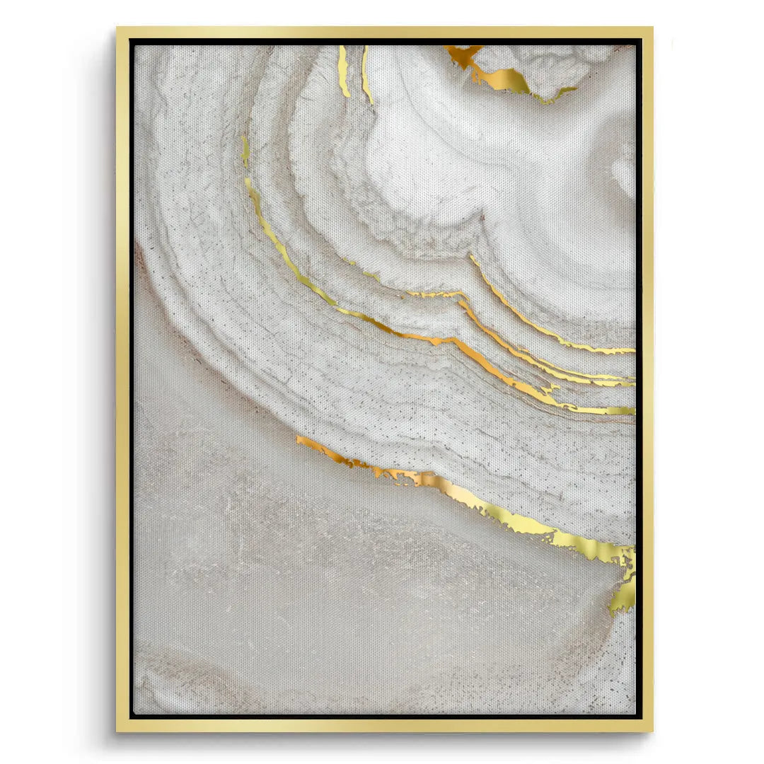 Golden Mineral Set of 2 - Canvas - Jasmineart.ae