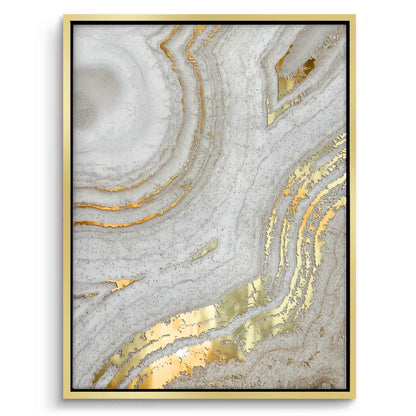 Golden Mineral Set of 2 - Canvas