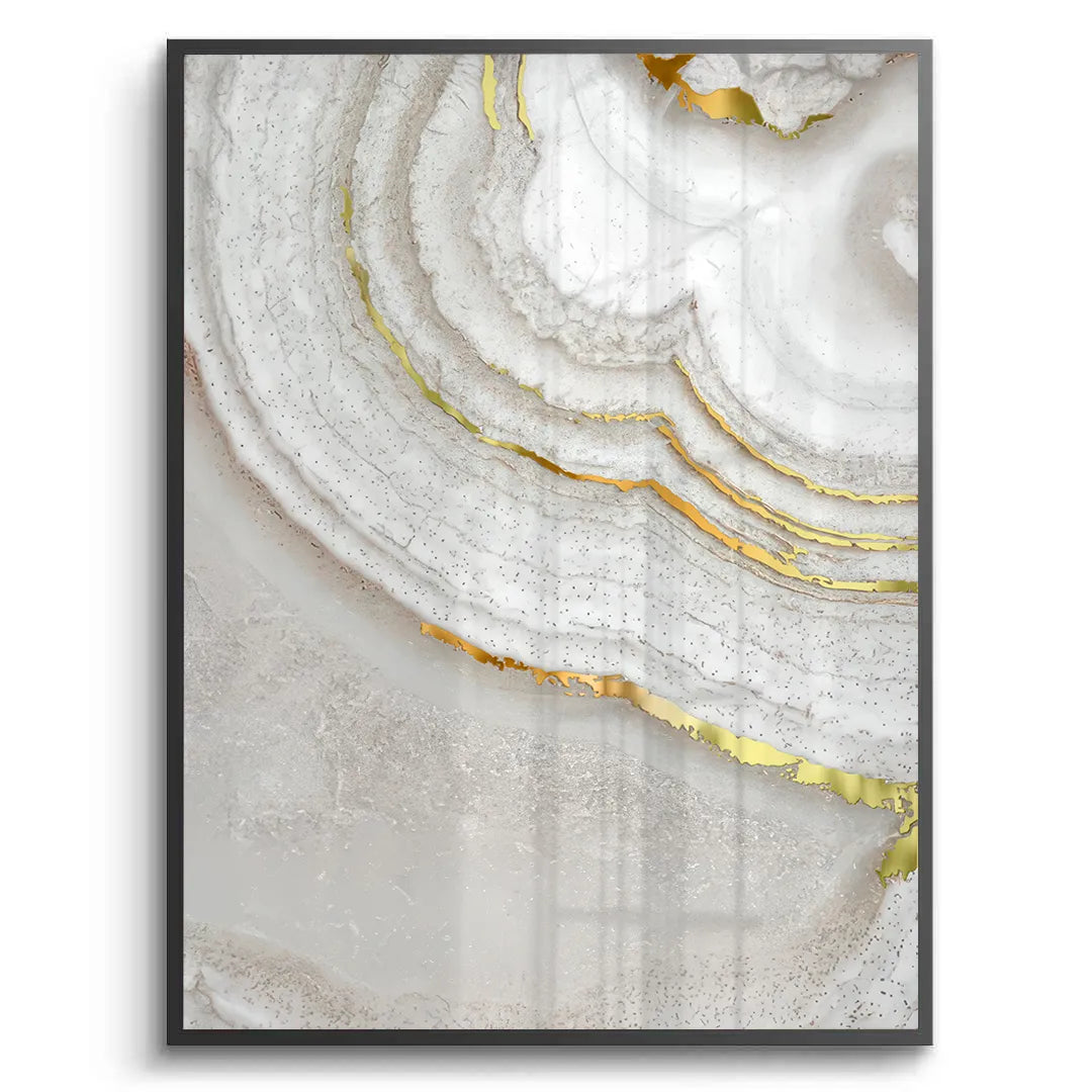 Golden Mineral Set of 2 - Fine Art - Jasmineart.ae