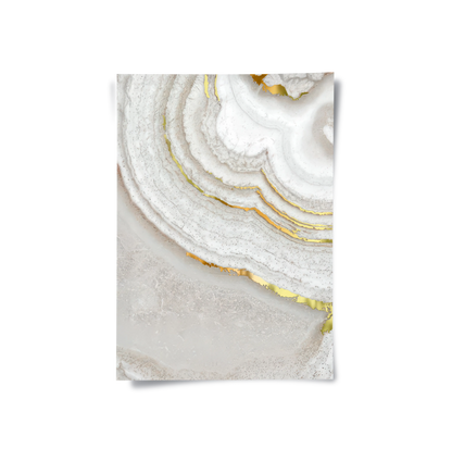 Golden Mineral Set of 2  - Poster