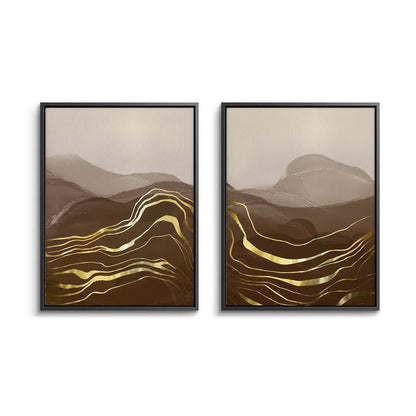 Golden River Set of 2 - Canvas