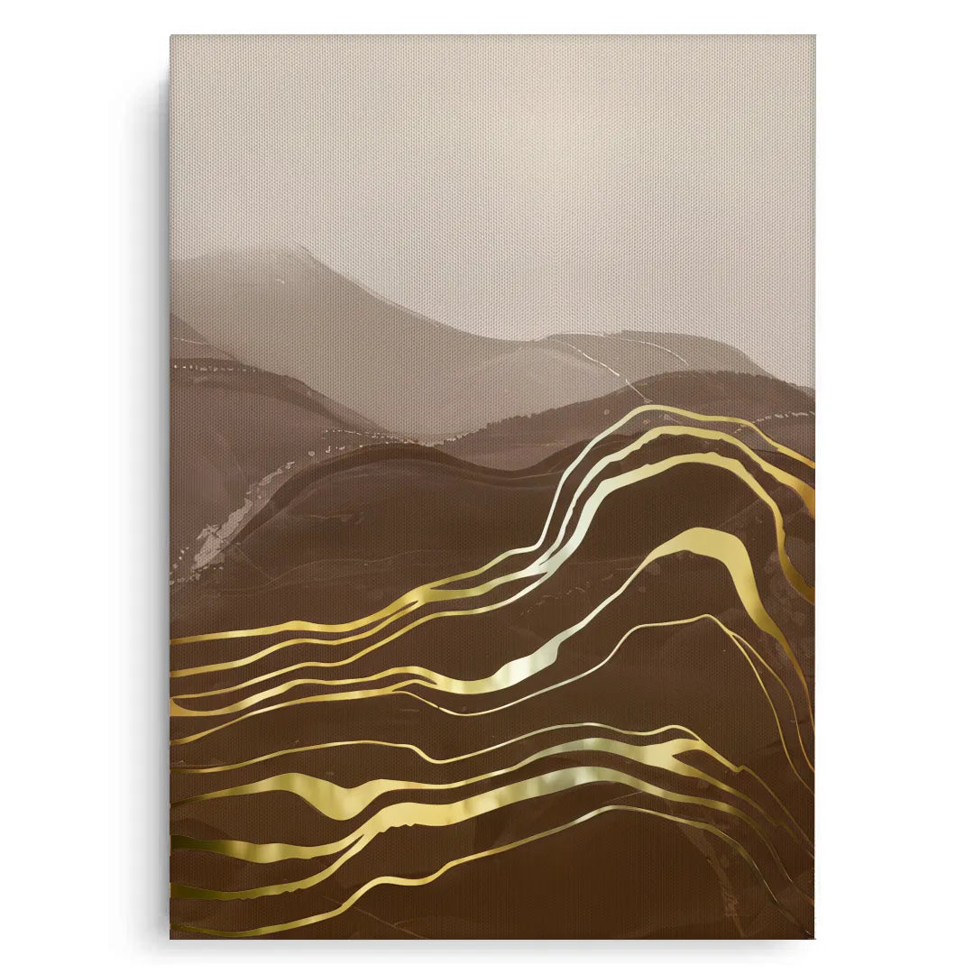 Golden River Set of 2 - Canvas - Jasmineart.ae