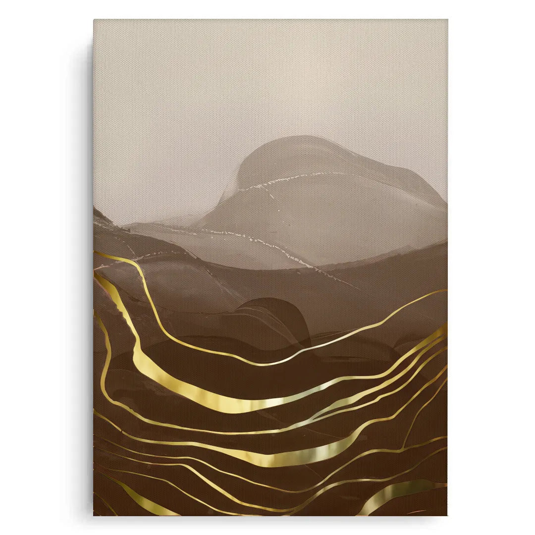 Golden River Set of 2 - Canvas - Jasmineart.ae