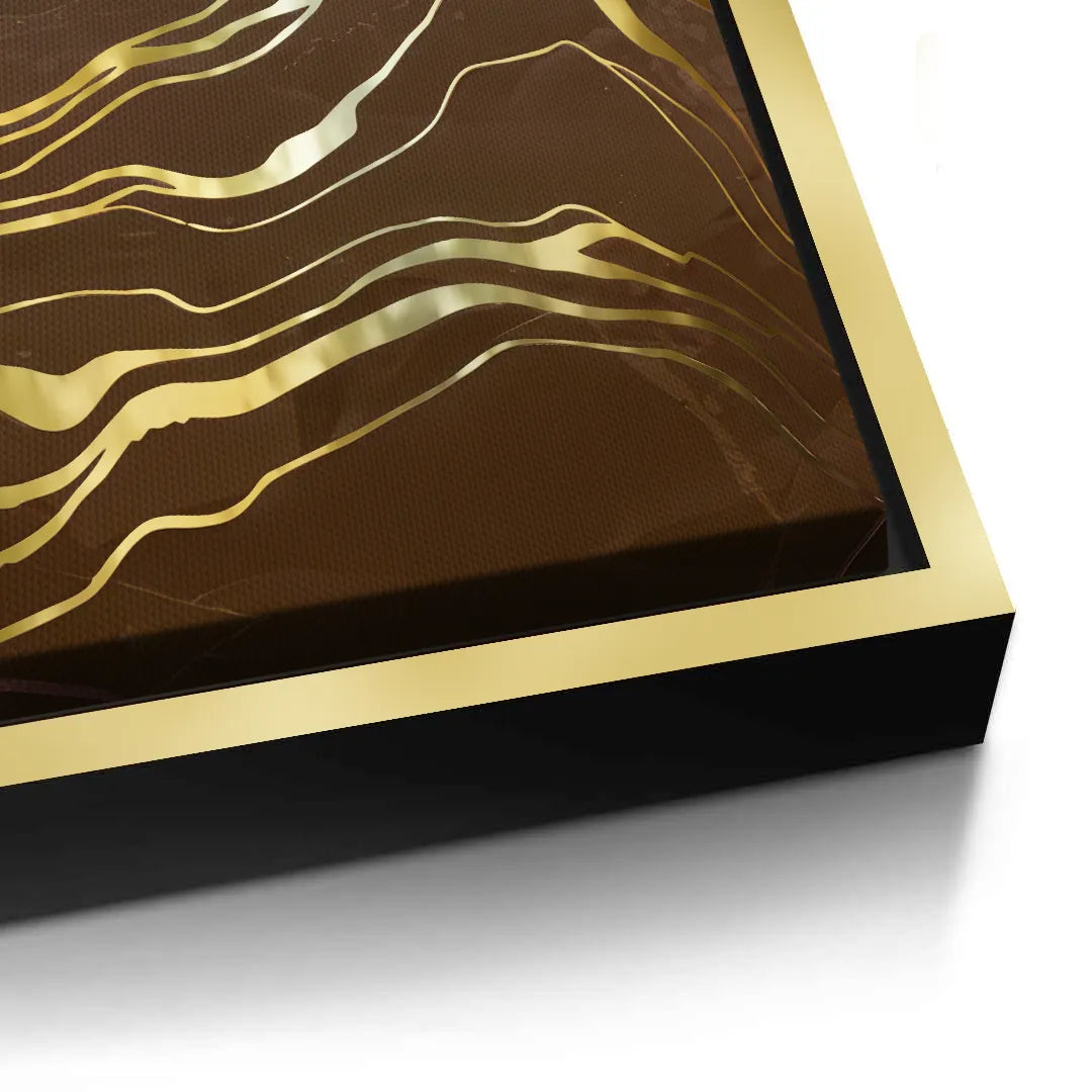 Golden River Set of 2 - Canvas - Jasmineart.ae