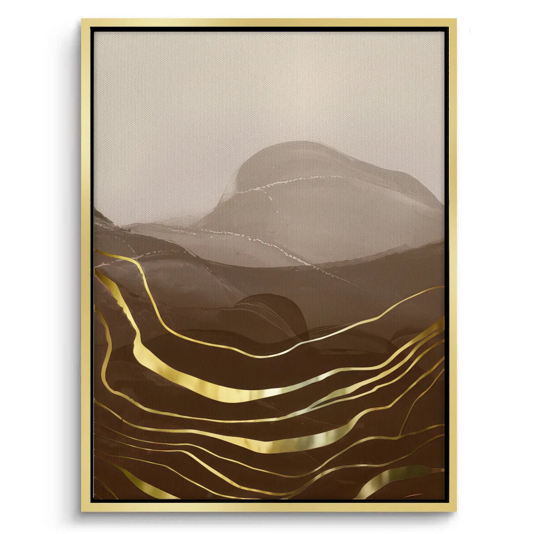 Golden River Set of 2 - Canvas - Jasmineart.ae
