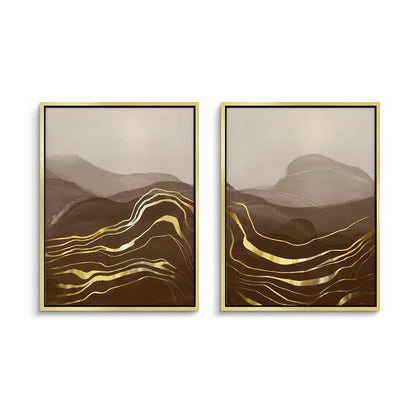 Golden River Set of 2 - Canvas