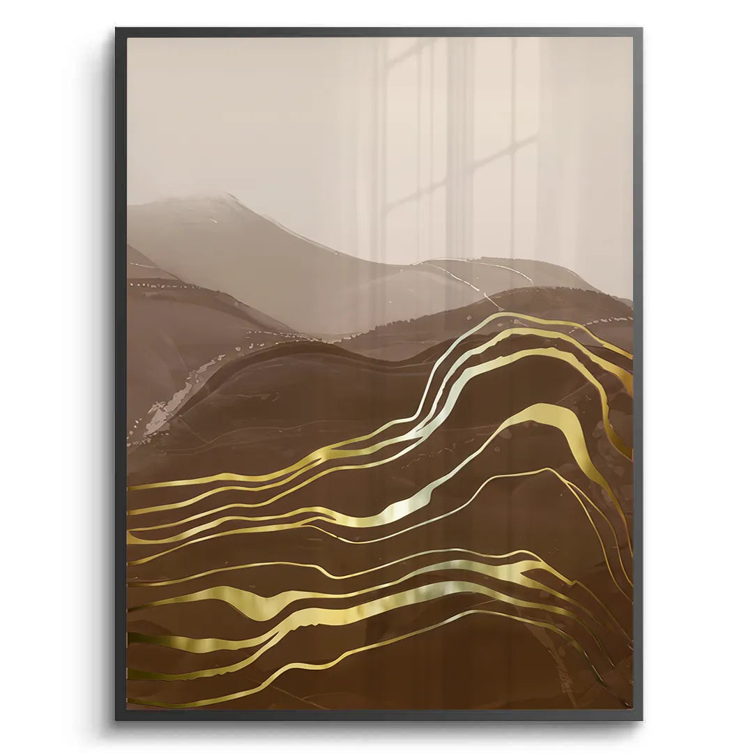 Golden River Set of 2 - Fine Art - Jasmineart.ae