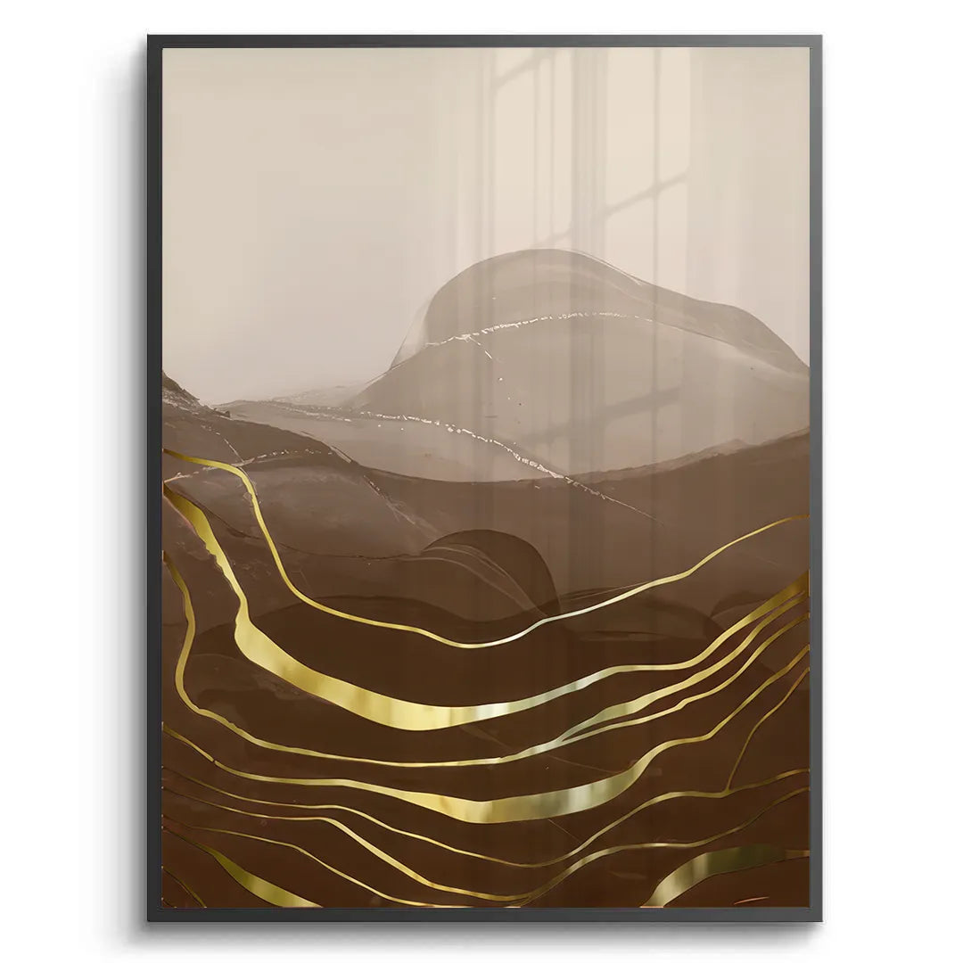 Golden River Set of 2 - Fine Art - Jasmineart.ae