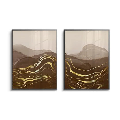 Golden River Set of 2 - Fine Art