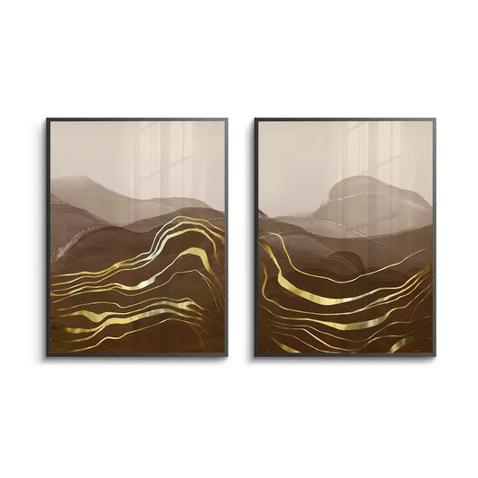 Golden River Set of 2 - Fine Art
