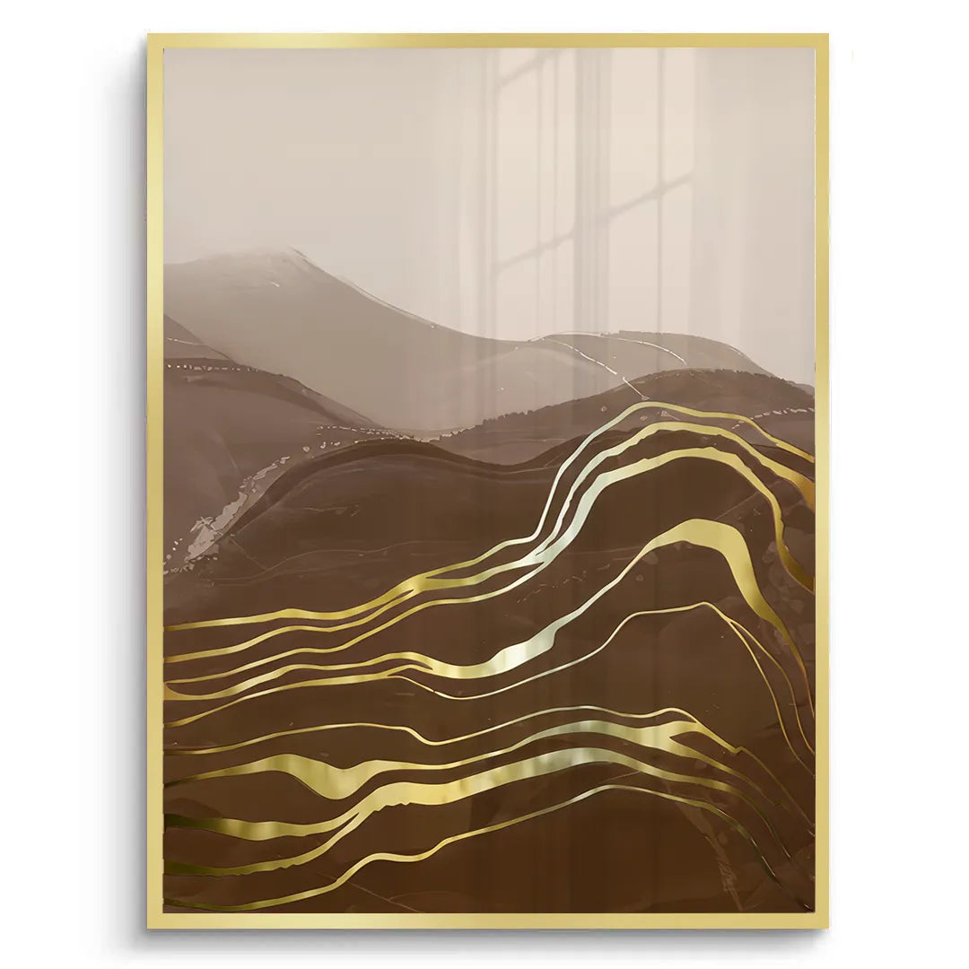 Golden River Set of 2 - Fine Art - Jasmineart.ae