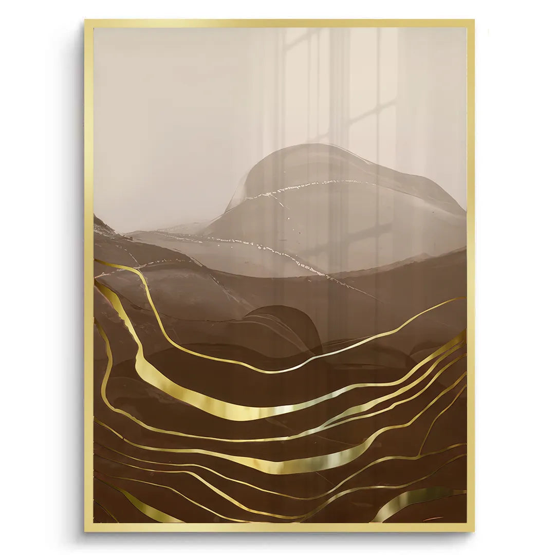 Golden River Set of 2 - Fine Art - Jasmineart.ae