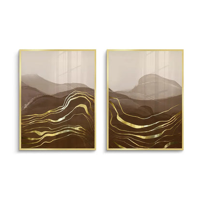 Golden River Set of 2 - Fine Art