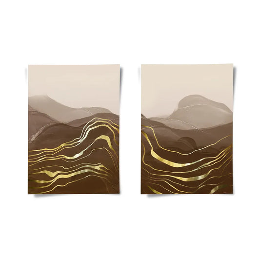 Golden River Set of 2 - Poster