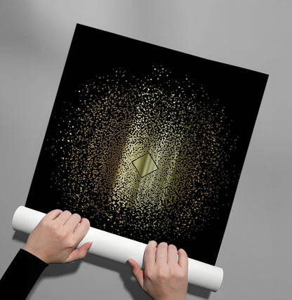 Golden Starburst Bismillah - Poster