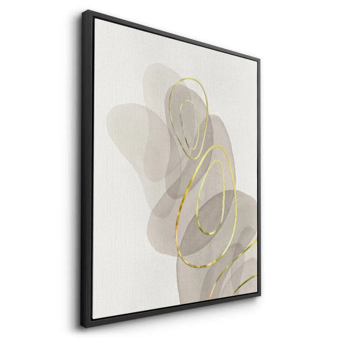 Golden Trace - Canvas - Jasmineart.ae