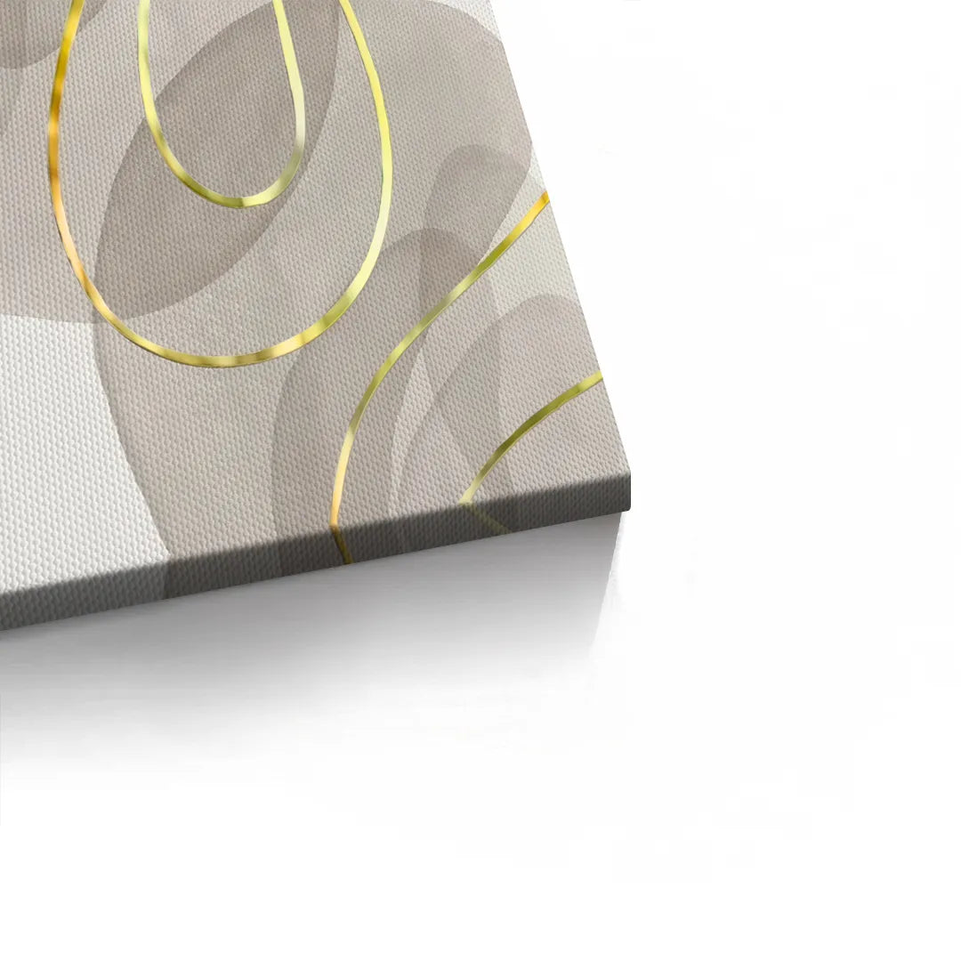 Golden Trace - Canvas - Jasmineart.ae