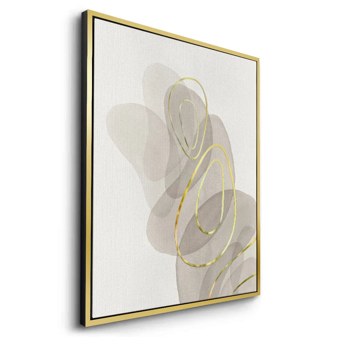 Golden Trace - Canvas - Jasmineart.ae