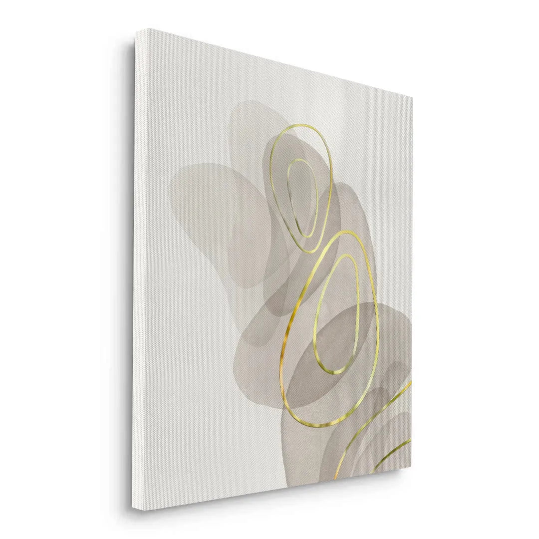 Golden Trace - Canvas - Jasmineart.ae