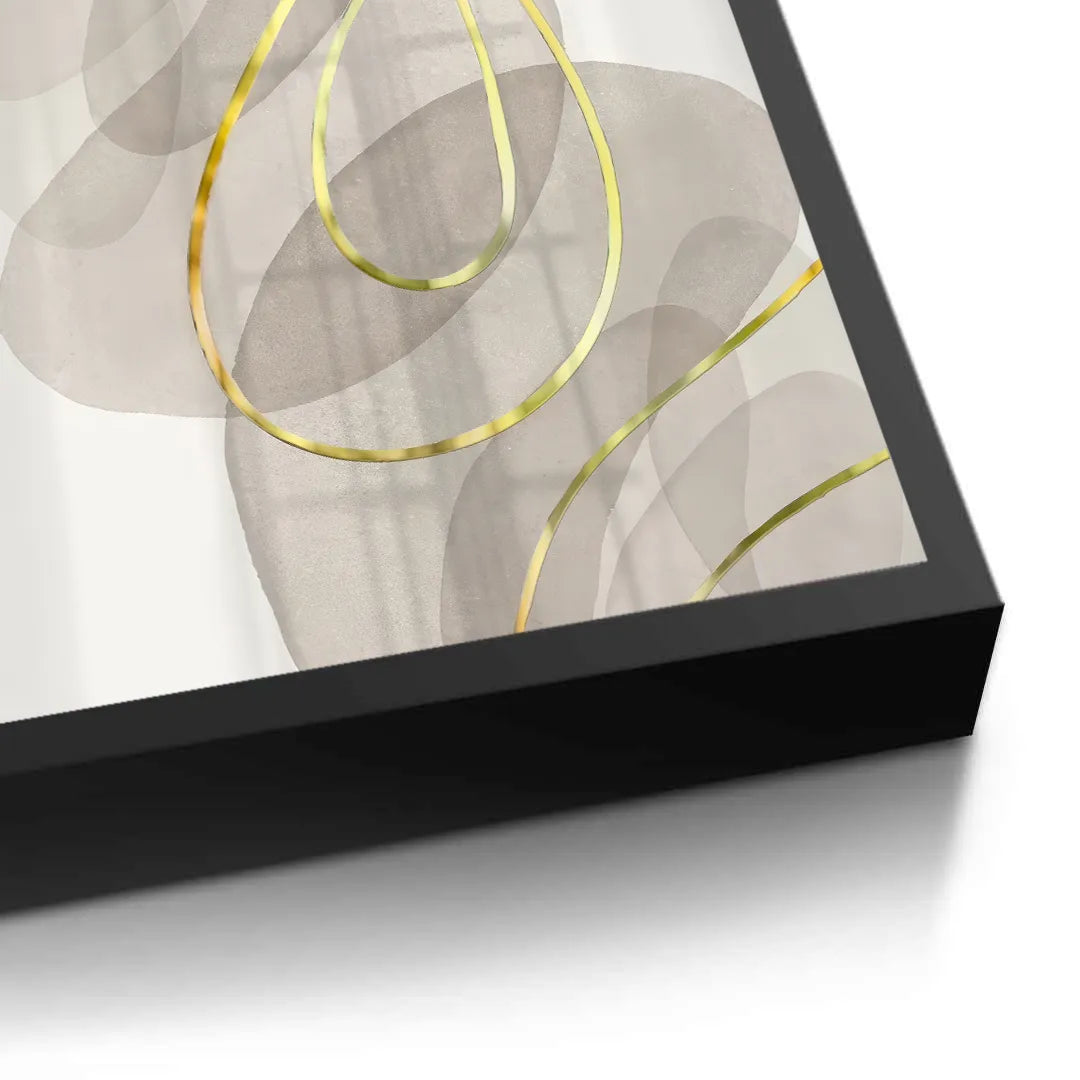 Golden Trace - Fine Art - Jasmineart.ae
