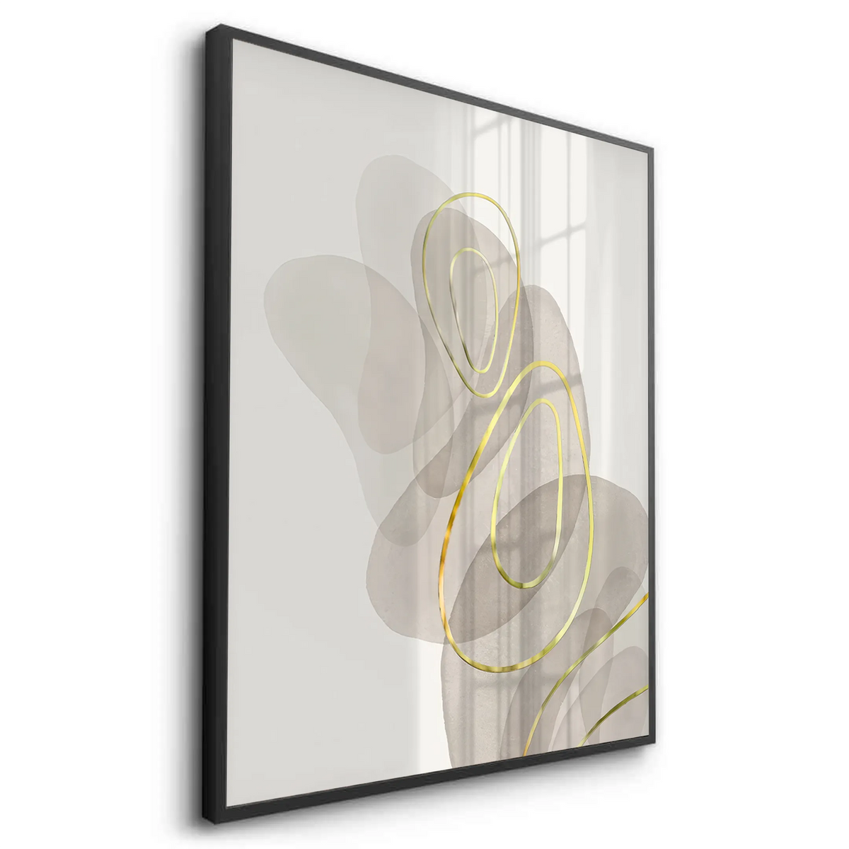 Golden Trace - Fine Art - Jasmineart.ae