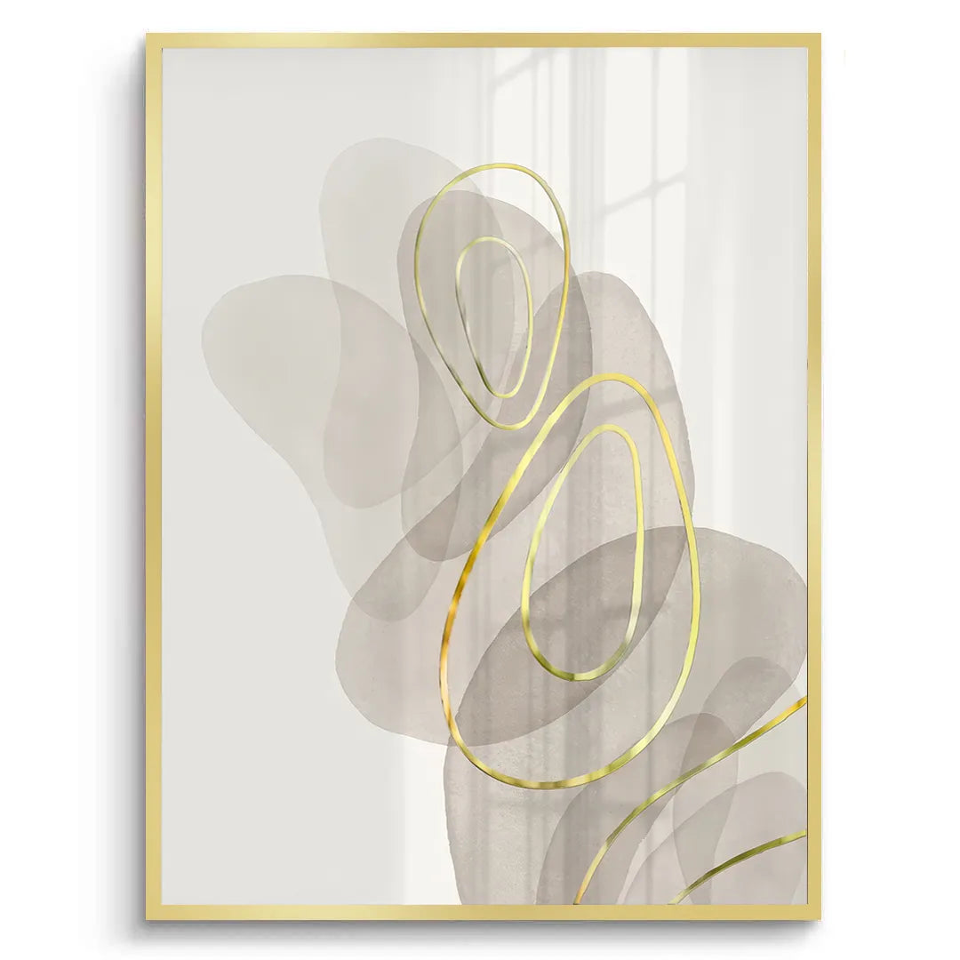 Golden Trace - Fine Art - Jasmineart.ae
