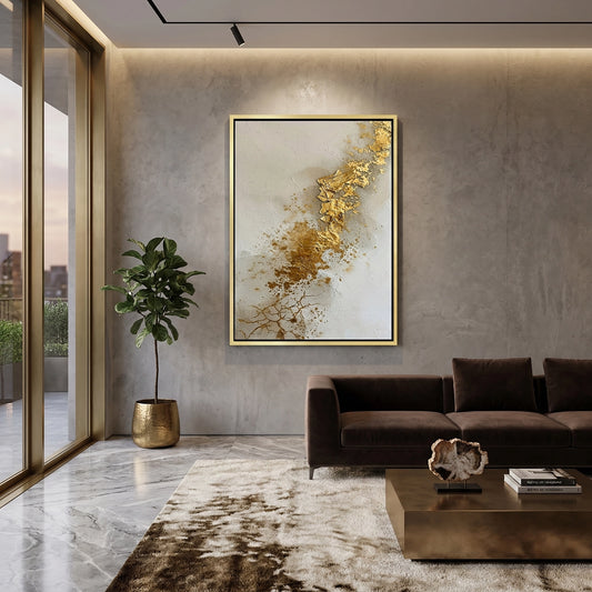 Golden Vein Abstract Textured #GVA-TEXT-01