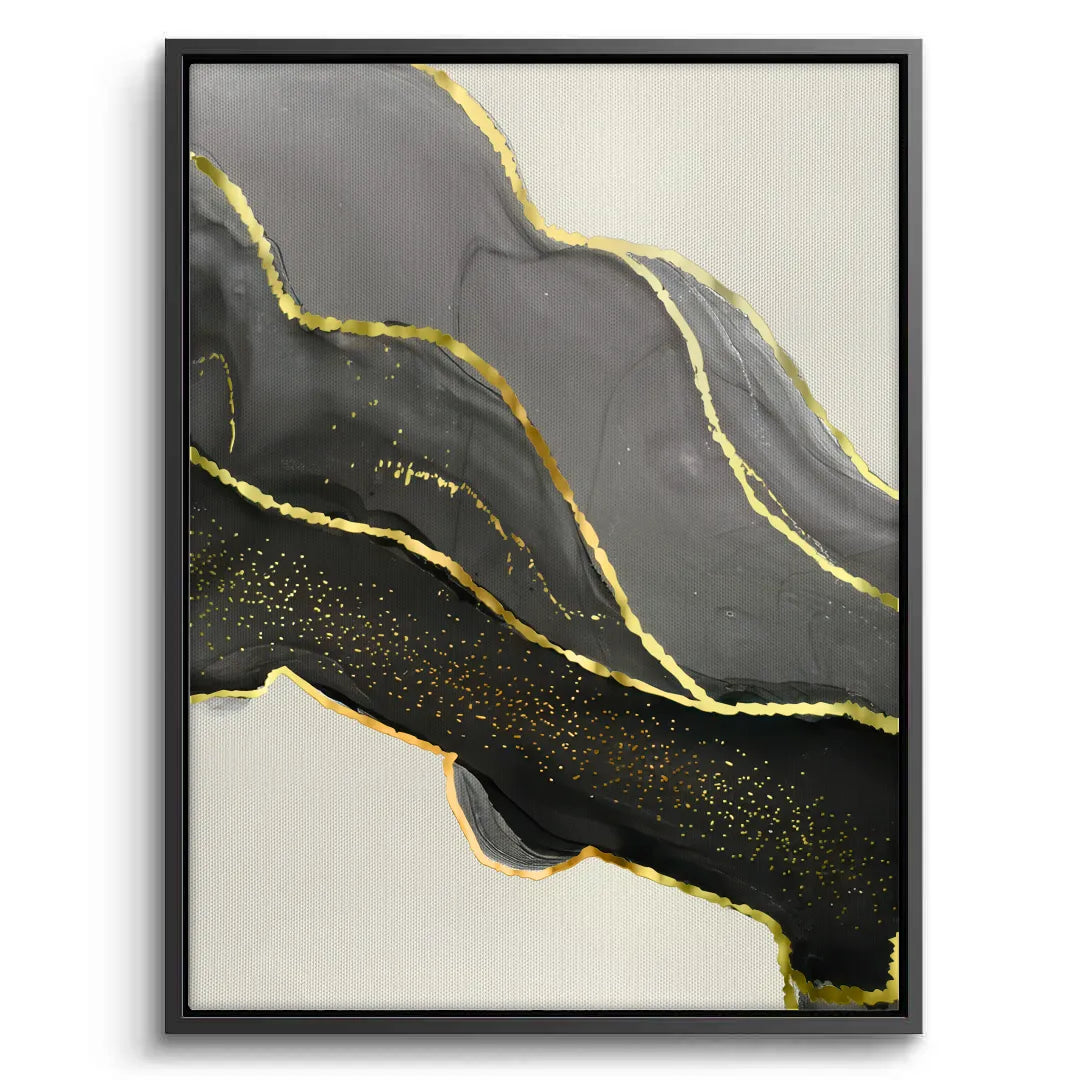 Golden Veins Set of 3 - Canvas - Jasmineart.ae