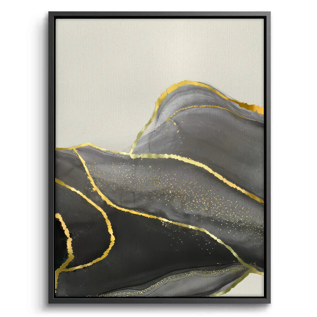 Golden Veins Set of 3 - Canvas - Jasmineart.ae