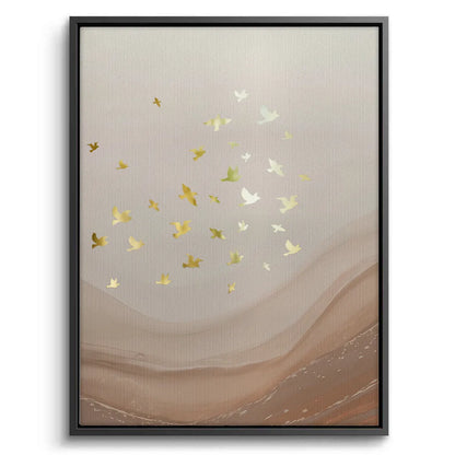 Golden Ascent Set of 3 - Canvas