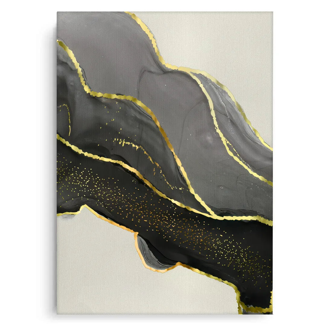 Golden Veins Set of 3 - Canvas - Jasmineart.ae