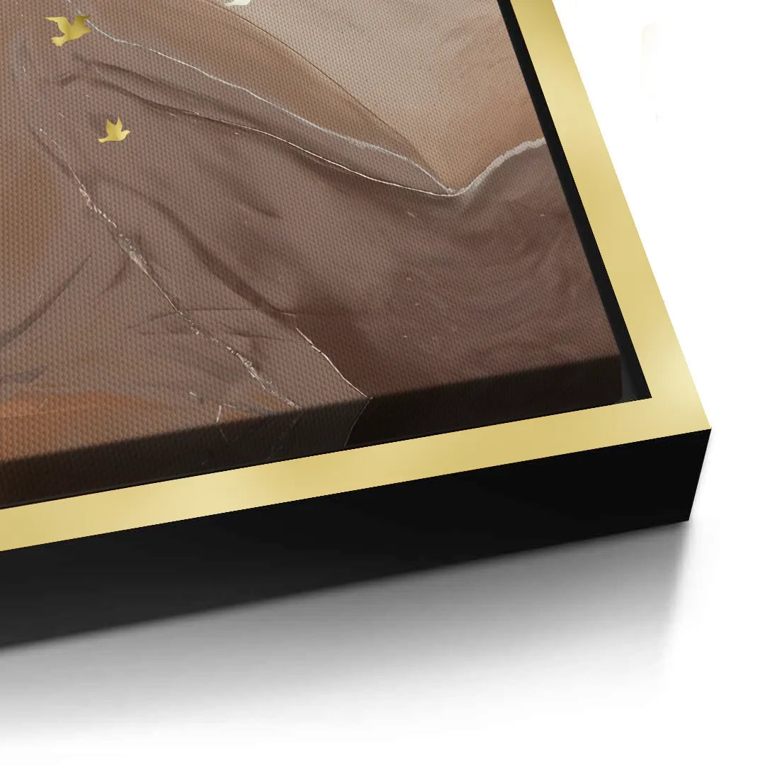 Golden Ascent Set of 3 - Canvas - Jasmineart.ae