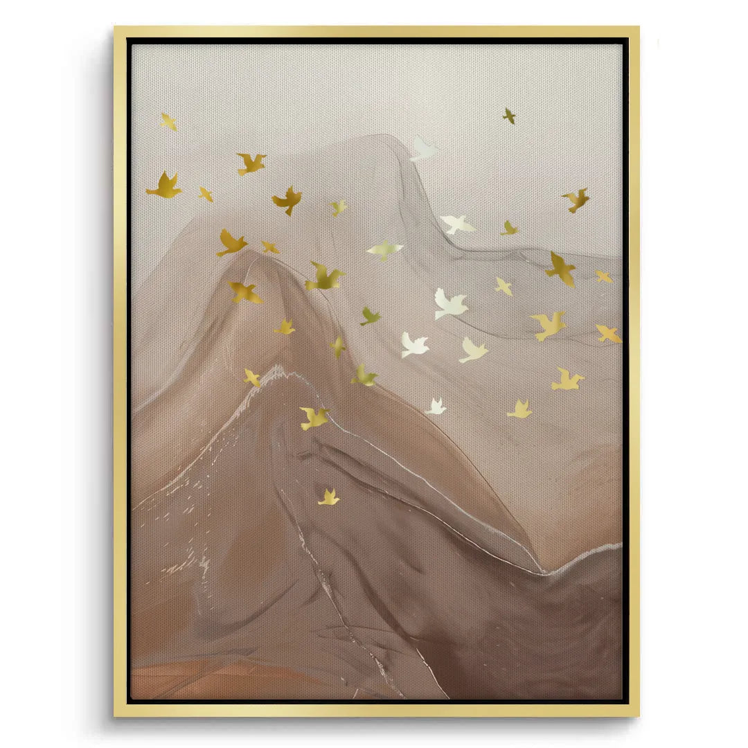 2Golden Ascent Set of 3 - Canvas