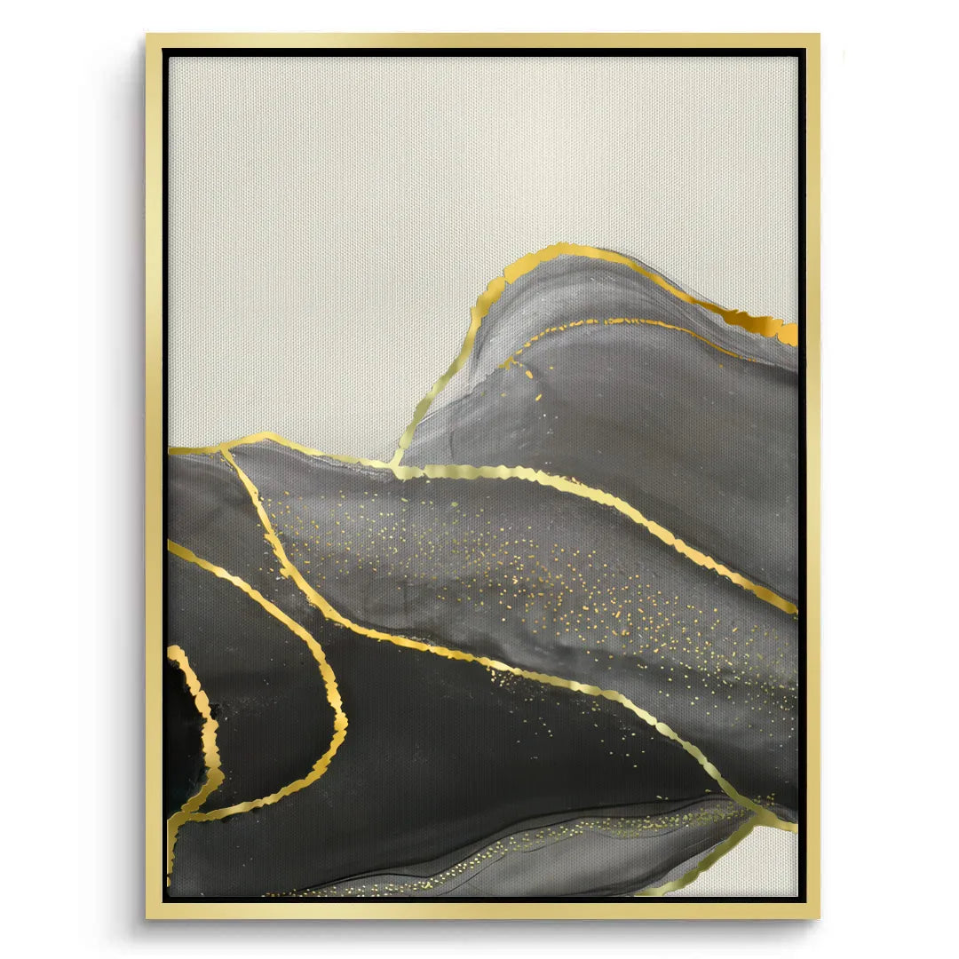 Golden Veins Set of 3 - Canvas - Jasmineart.ae