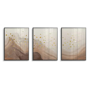 Golden Ascent Set of 3 - Fine Art - Jasmineart.ae