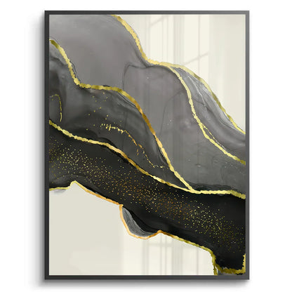 golden-veins-set-of-3 - Fine Art