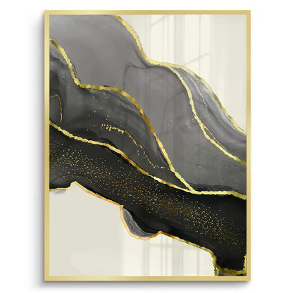 golden-veins-set-of-3 - Fine Art
