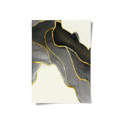 golden-veins-set-of-3- Poster