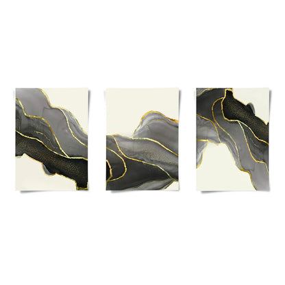 golden-veins-set-of-3- Poster