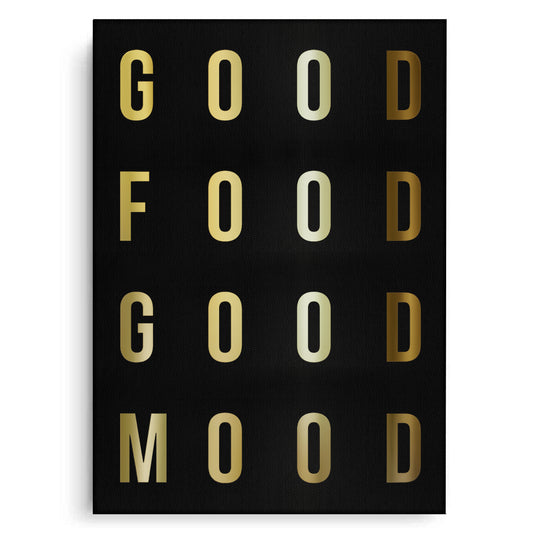 Good Food Good Mood - Canvas