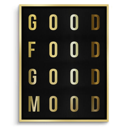 Good Food Good Mood - Canvas