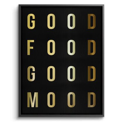 Good Food Good Mood - Canvas