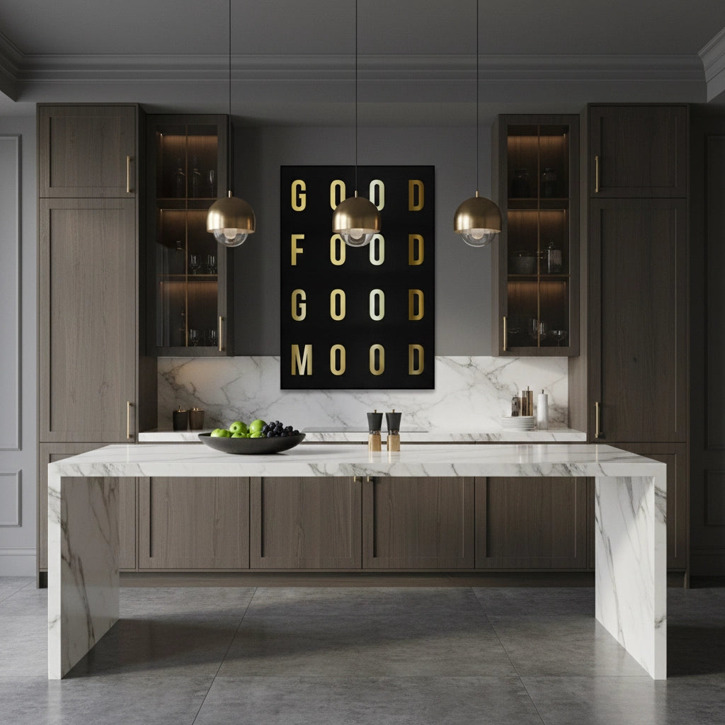 Good Food Good Mood - Canvas