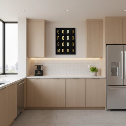 Good Food Good Mood - Canvas