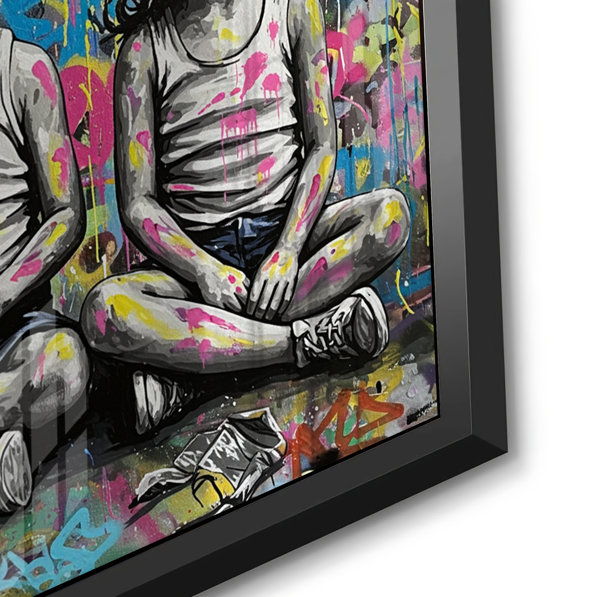 Graffiti Kingdom - Acrylic - Jasmineart.ae