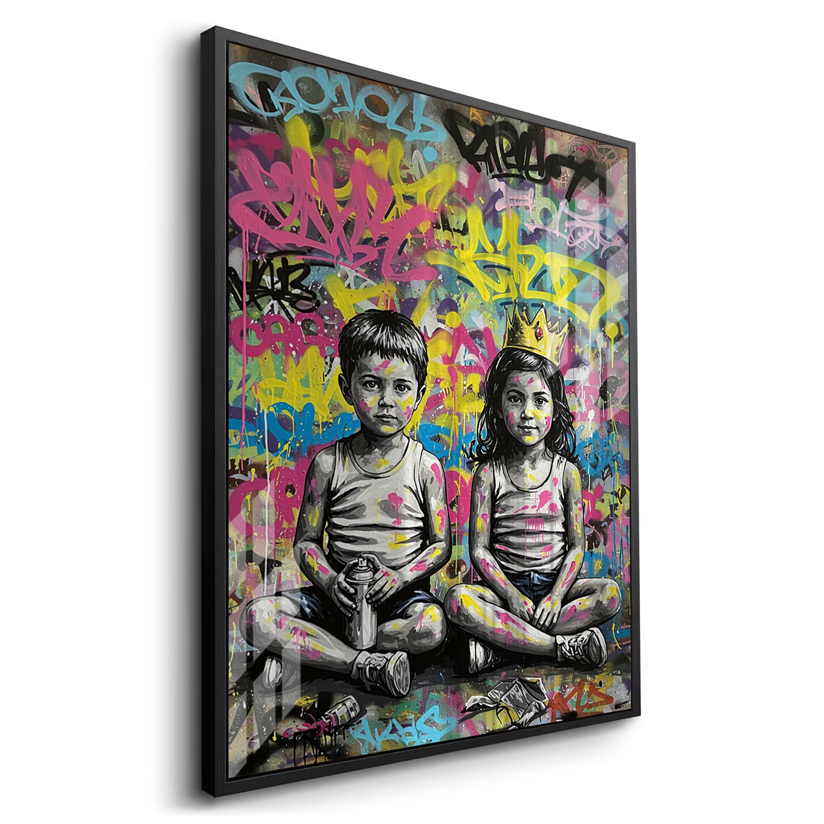Graffiti Kingdom - Acrylic - Jasmineart.ae