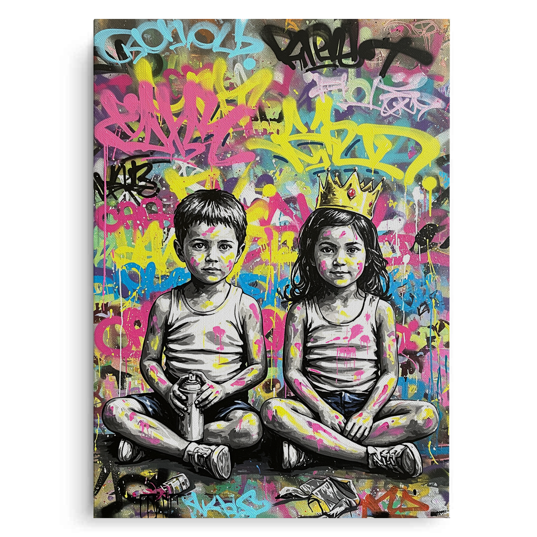 Graffiti Kingdom - canvas - Jasmineart.ae
