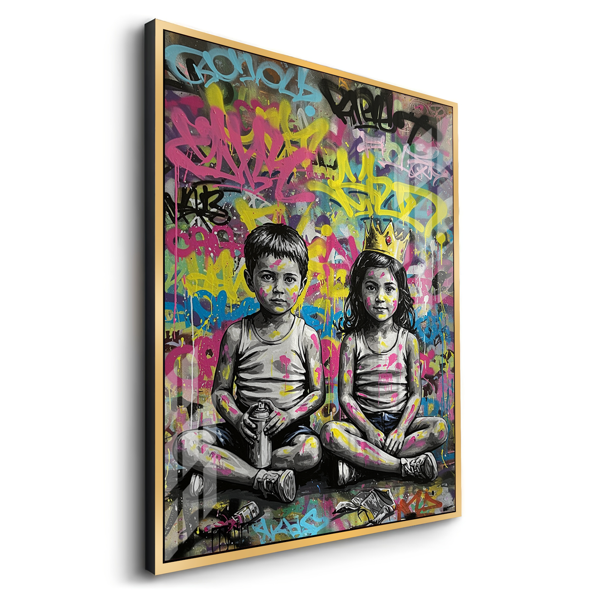 Graffiti Kingdom - Acrylic - Jasmineart.ae